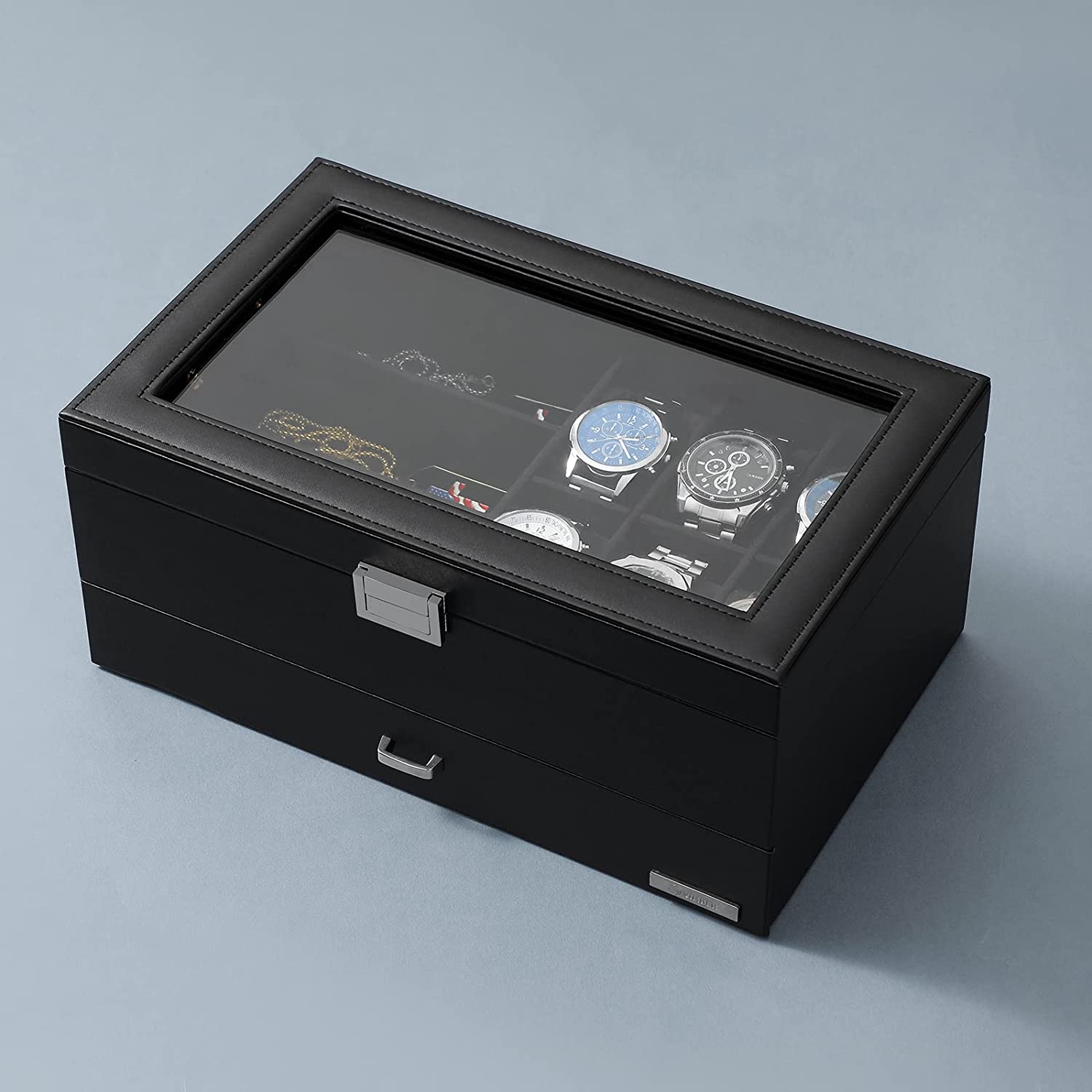 Leather Storage Box for Watches and Jewelry- Luxury Gift for Best Friend