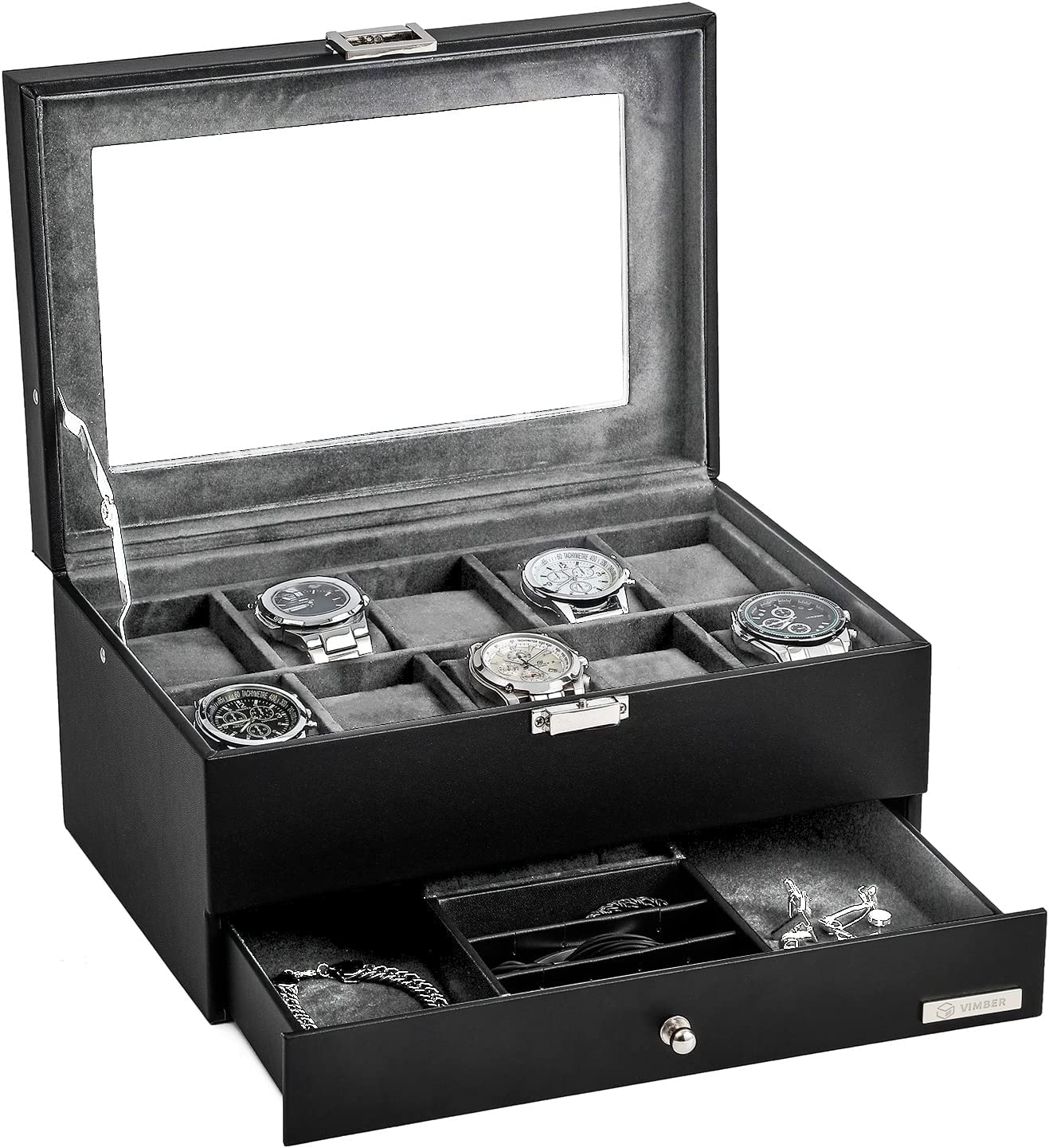 Leather Storage Box for Watches and Jewelry- Luxury Gift for Best Friend