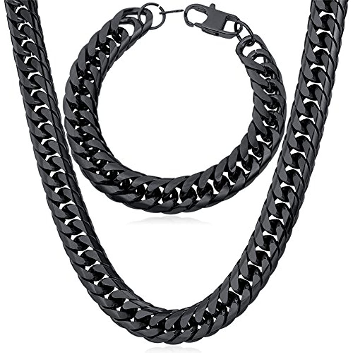 Classic Stainless Steel Jewelry Set for Men with Sensitive Skin