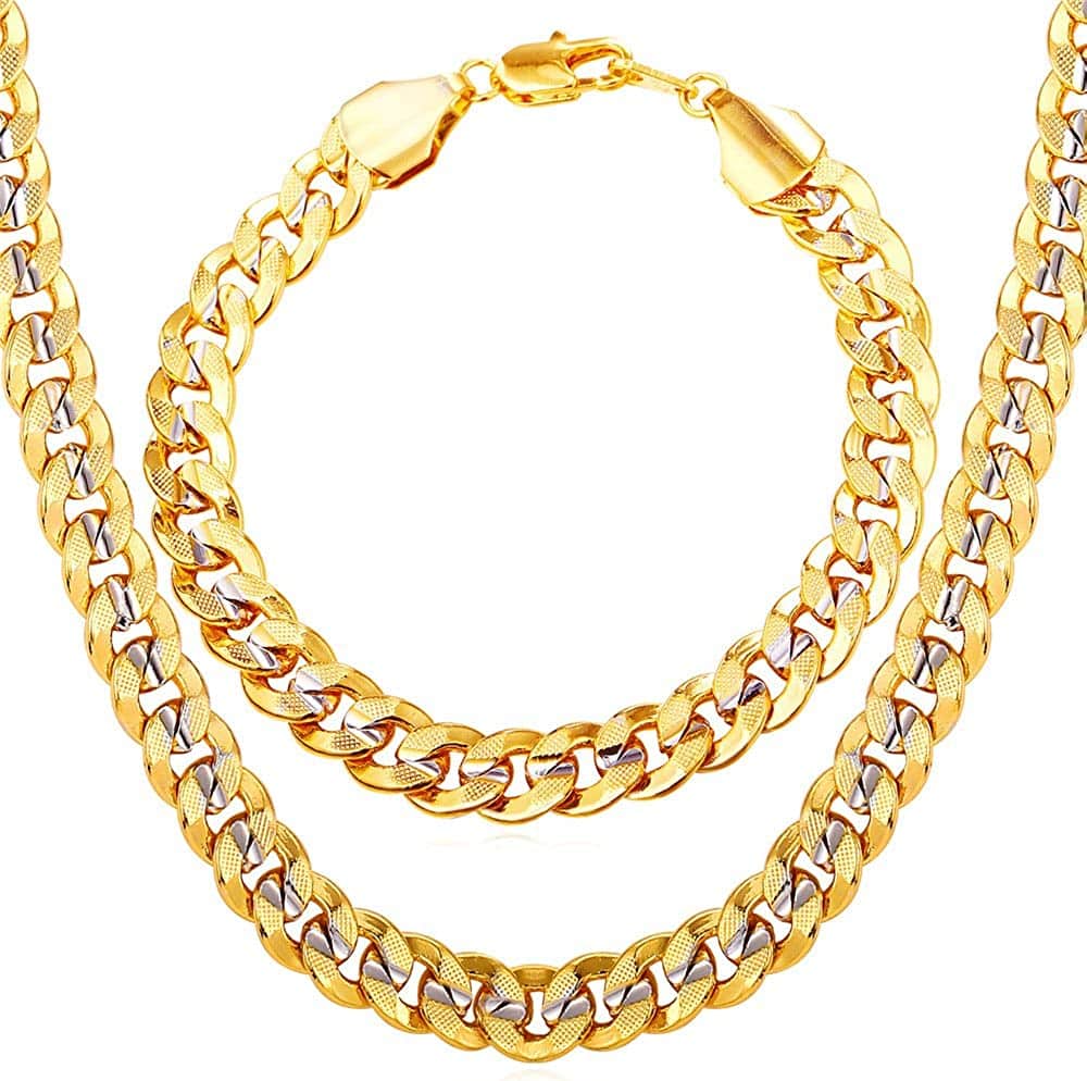 Classic Stainless Steel Jewelry Set for Men with Sensitive Skin