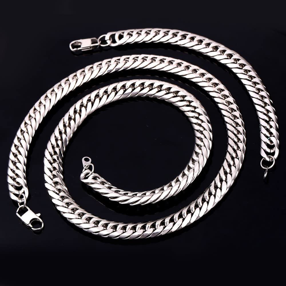 Classic Stainless Steel Jewelry Set for Men with Sensitive Skin