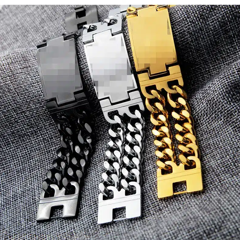 Customized Personality Sleek Stainless Steel Bracelets – Crafted to Perfection