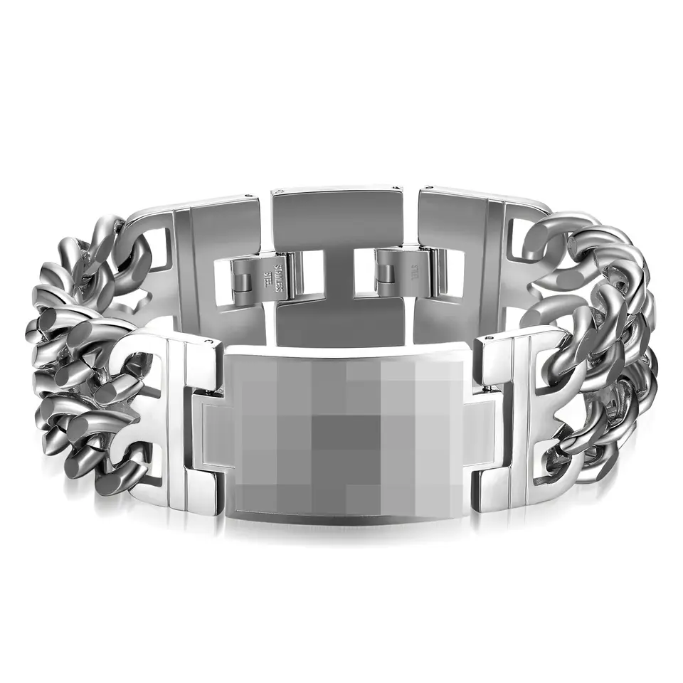 Customized Personality Sleek Stainless Steel Bracelets – Crafted to Perfection