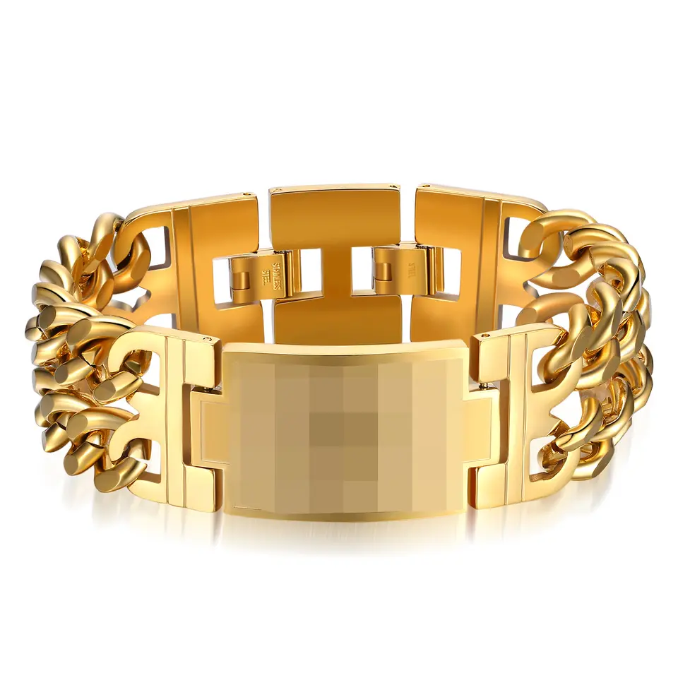 Customized Personality Sleek Stainless Steel Bracelets – Crafted to Perfection