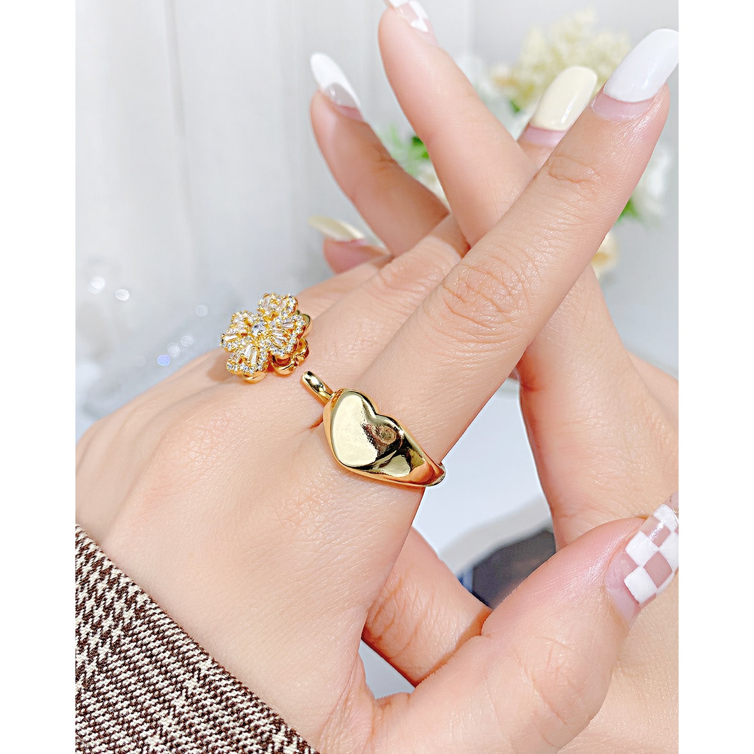 Statement Stainless Steel Rings – Elegant Gift for Your Lovers