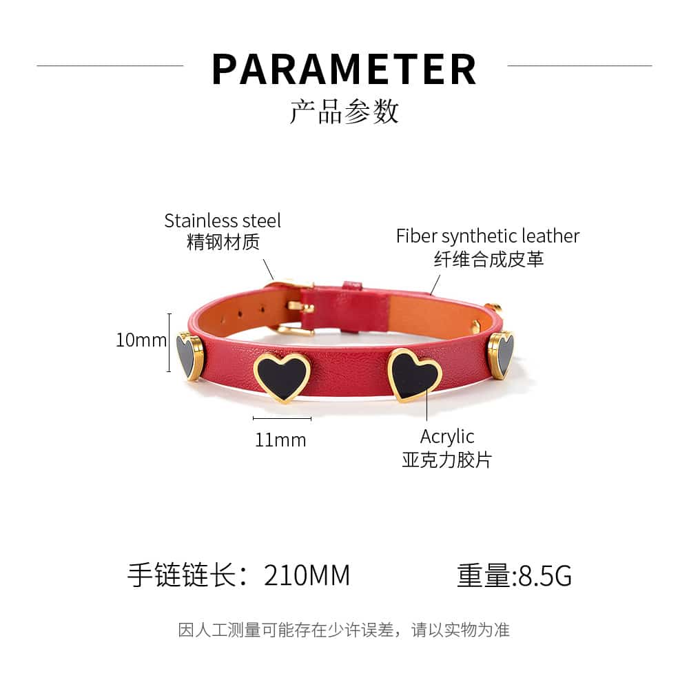 High-Quality Leather Bracelet: Unique Fiber Synthetic Leather Wristband
