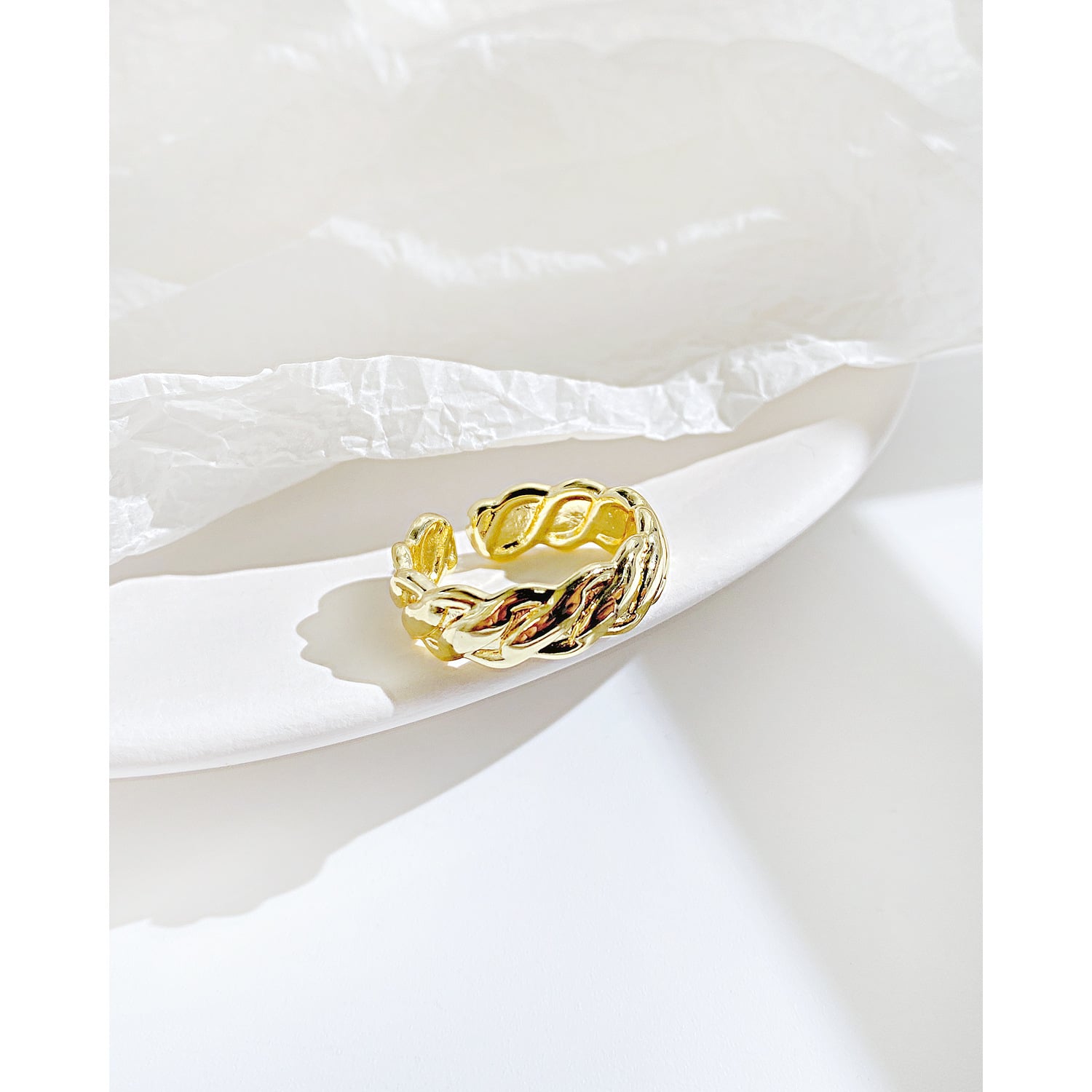 Twist C-shape Stainless Steel Rings – Gift for Girls