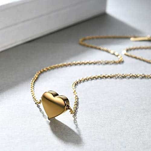 Stainless Steel Heart Name Necklace and Bracelet Set – Customizable with A-Z Letters