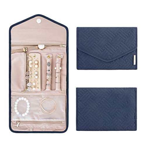 Foldable Jewelry Roll for Travel – Perfect for Rings, Necklaces, Earrings, Bracelets