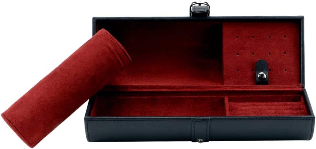 Round Jewelry Organizer Box for Watches Cufflinks and Jewelry