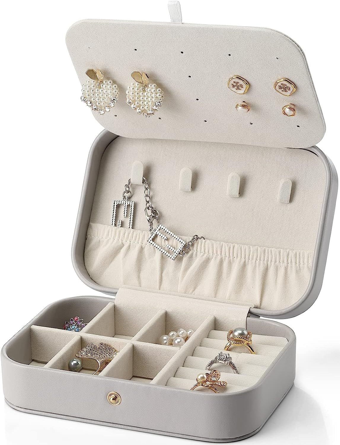 Chic Travel Jewelry Box – Small in Size with Plenty of Storage Space
