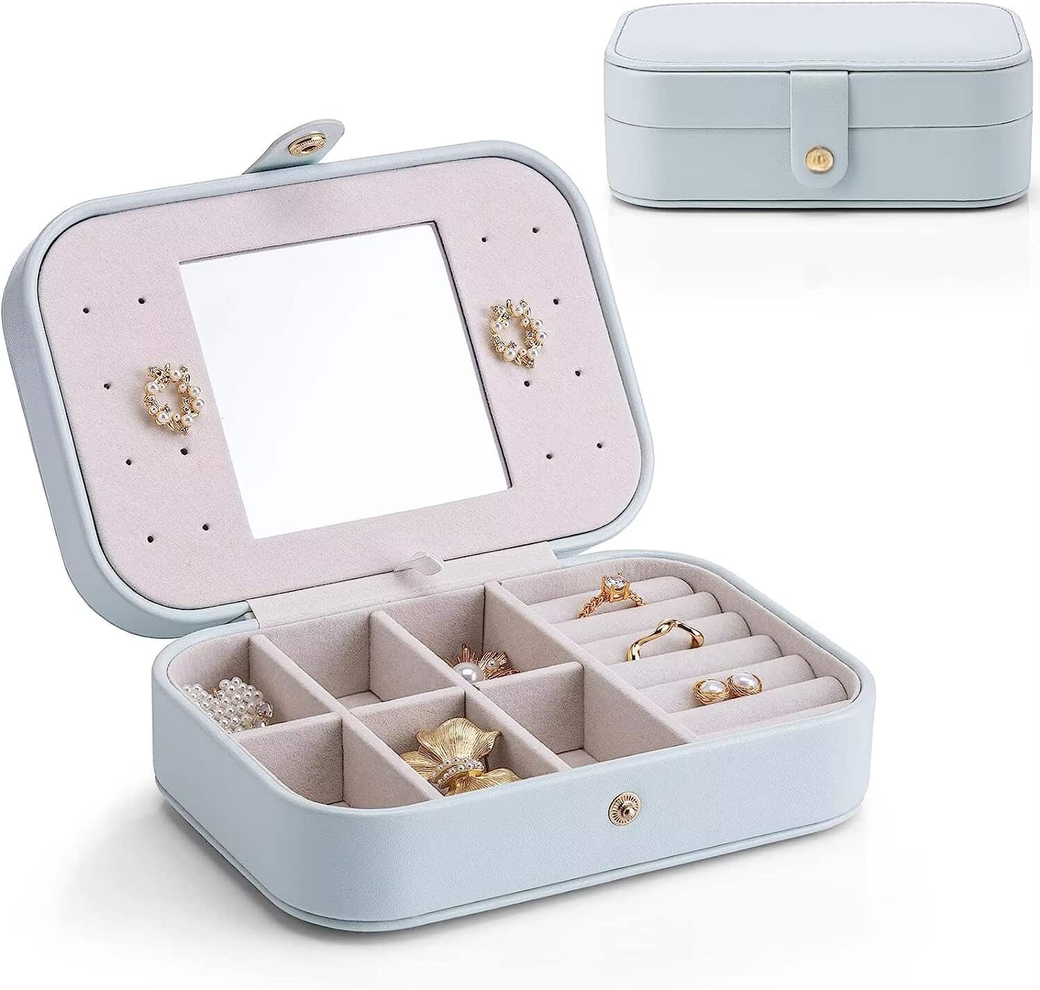 Chic Travel Jewelry Box – Small in Size with Plenty of Storage Space