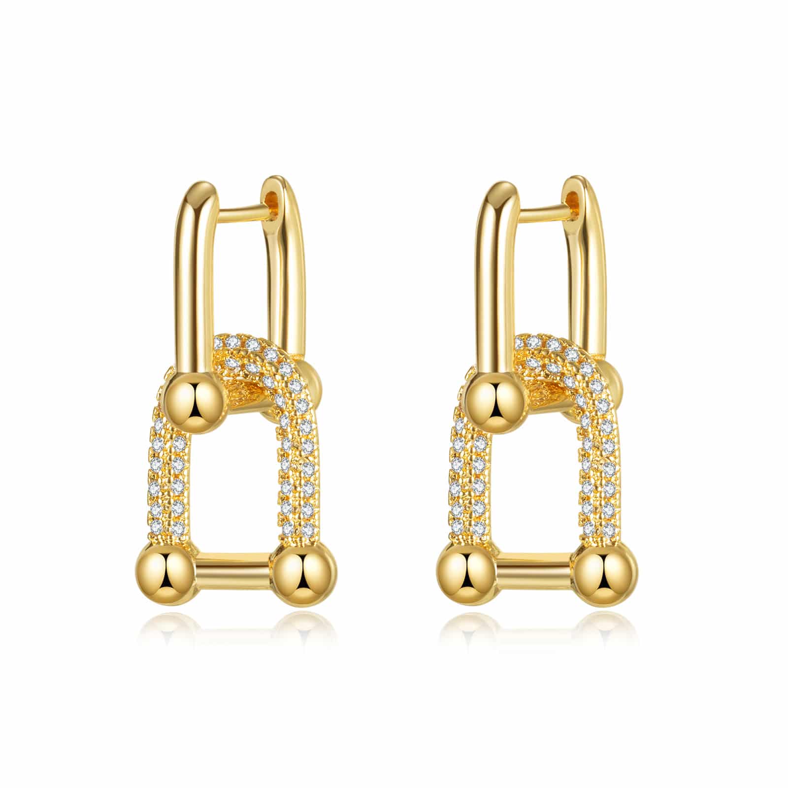 Trendy US Stainless Steel Geometric Earrings – Best gift selection