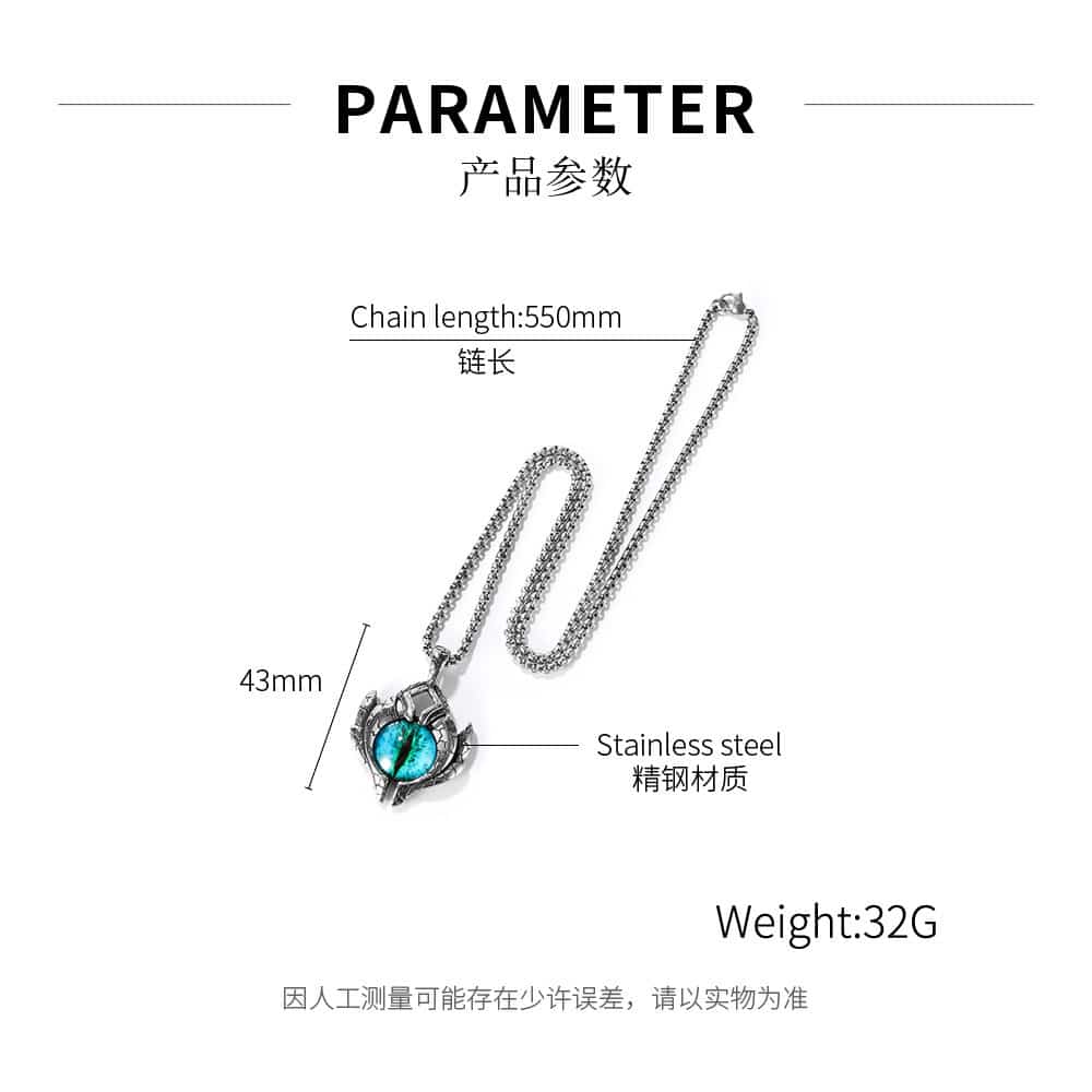 Devil’s Eye Pendant Men’s Necklace – A Fashionable Accessory for Every Outfit