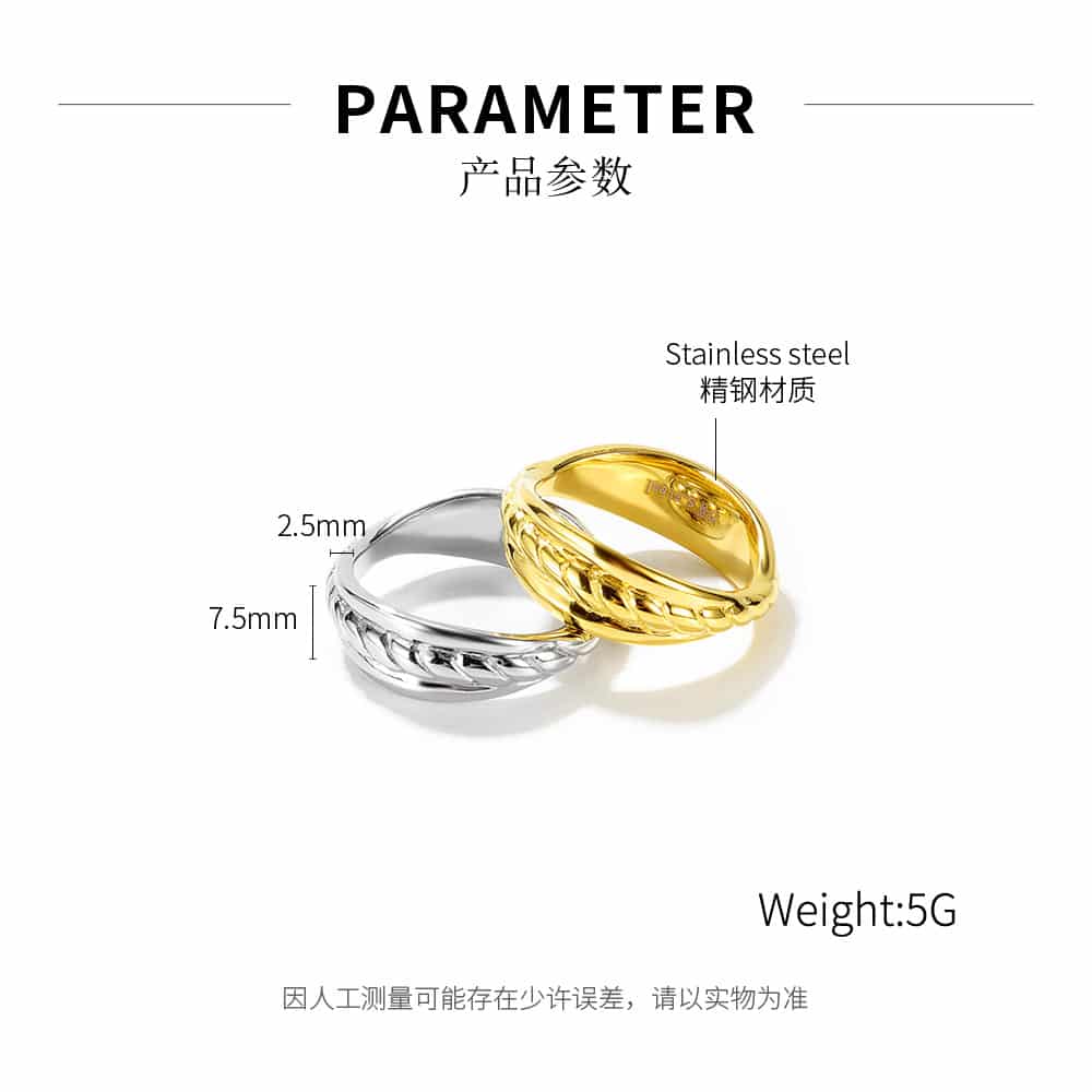 Minimalist Stainless Steel Jewelry Ring