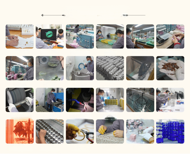 Stainless steel jewelry production process steps across FSC CRAFT's Shenzhen, Guangdong network near the Dongguan Chang'an cluster