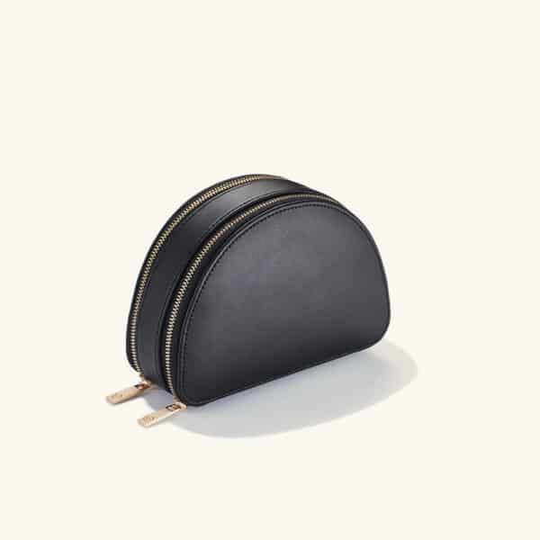 PU Zipper Diamond Jewelry Storage Case