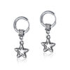 Silver Stainless Steel Earrings: Unique 1-Star Design, Firm and Scratch-resistant - Image 2