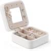 Premium Faux Leather Jewelry Box for Earrings, Rings and Necklaces