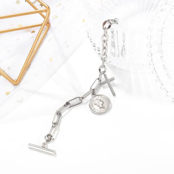 Classic Stainless Steel Bracelet for Women - Image 7