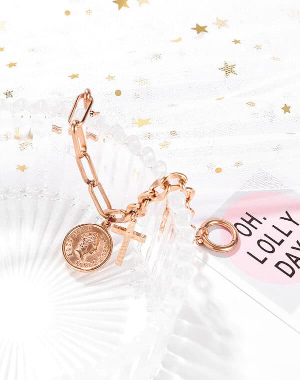 Classic Stainless Steel Bracelet for Women - Image 5