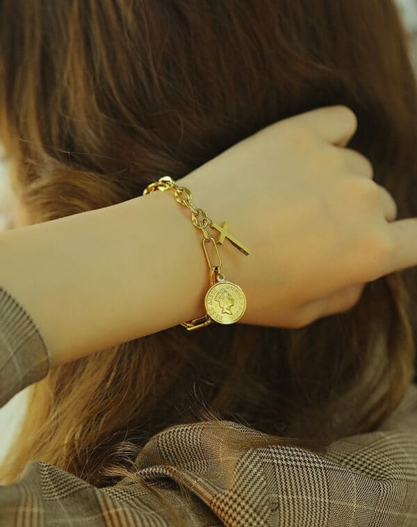 Classic Stainless Steel Bracelet for Women - Image 6