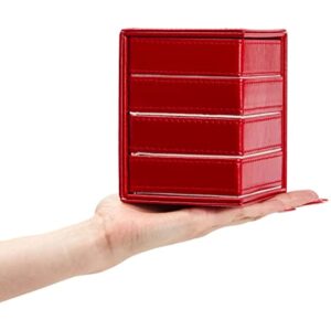 Faux Leather Jewelry Box for Wedding Gifts and Special Occasions