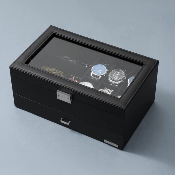 Leather Storage Box for Watches and Jewelry- Luxury Gift for Best Friend - Image 10