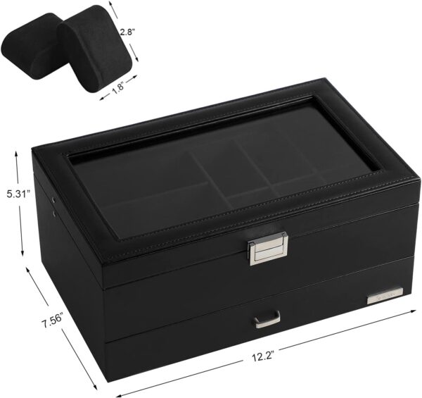 Leather Storage Box for Watches and Jewelry- Luxury Gift for Best Friend - Image 9