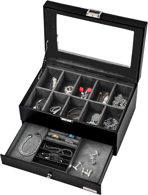 Leather Storage Box for Watches and Jewelry- Luxury Gift for Best Friend - Image 5
