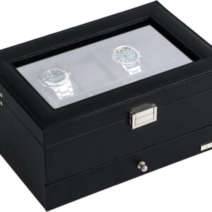 Leather Storage Box for Watches and Jewelry- Luxury Gift for Best Friend