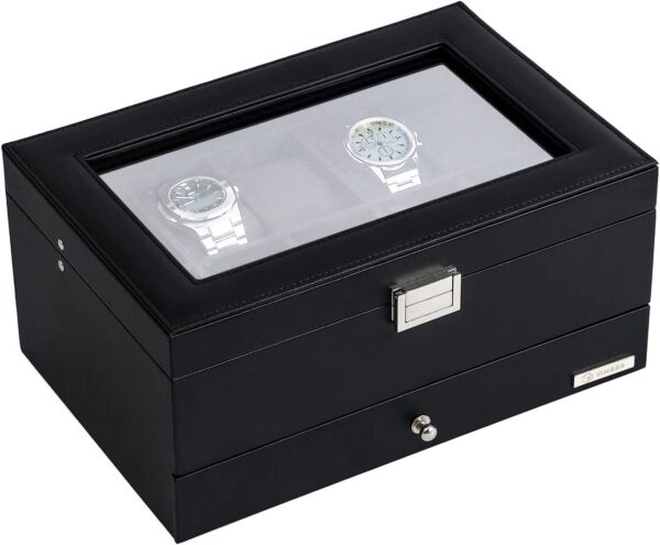 Leather Storage Box for Watches and Jewelry- Luxury Gift for Best Friend