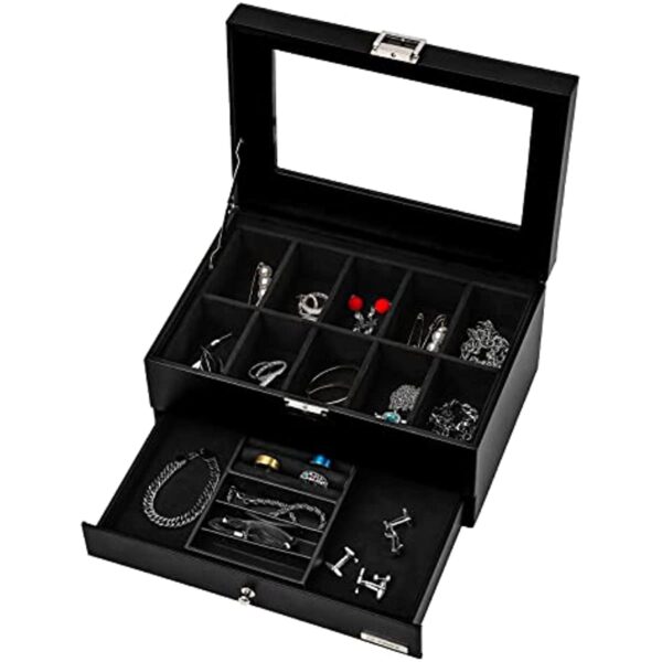 Leather Storage Box for Watches and Jewelry- Luxury Gift for Best Friend - Image 19