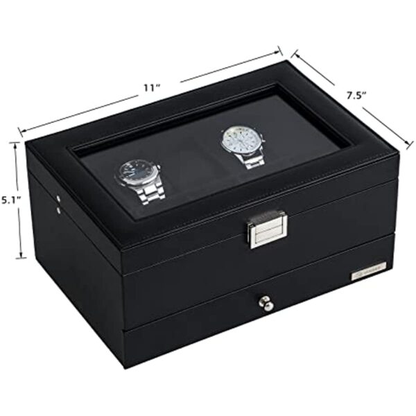 Leather Storage Box for Watches and Jewelry- Luxury Gift for Best Friend - Image 18