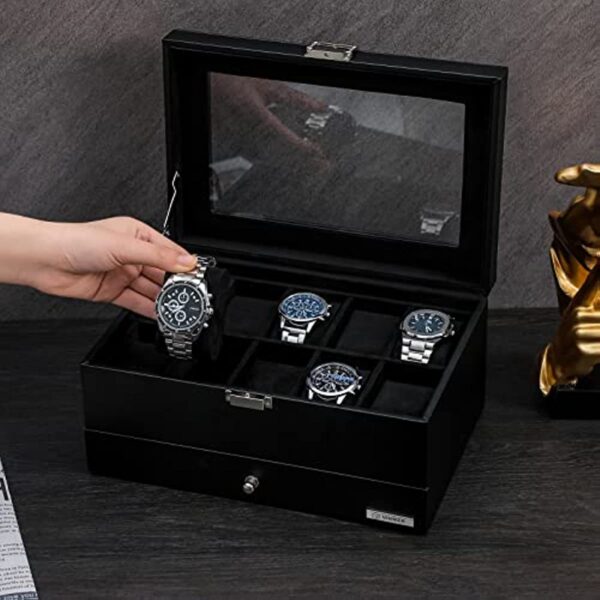 Leather Storage Box for Watches and Jewelry- Luxury Gift for Best Friend - Image 17