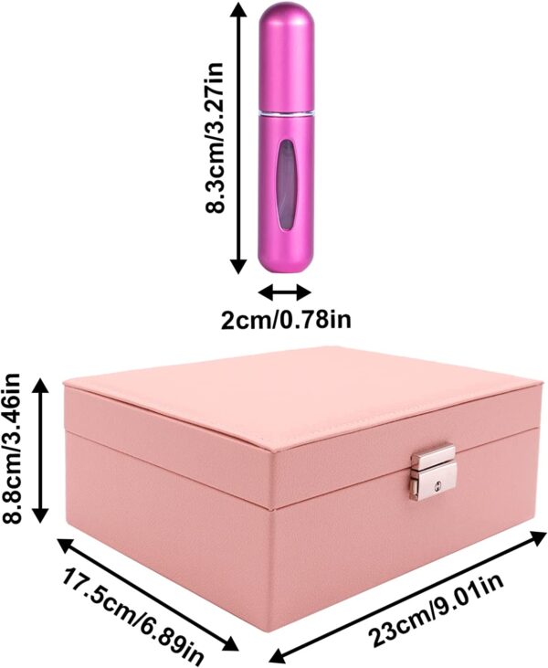 2-layer Luxurious Leather Jewelry Box for Collectors and Enthusiasts - Image 4