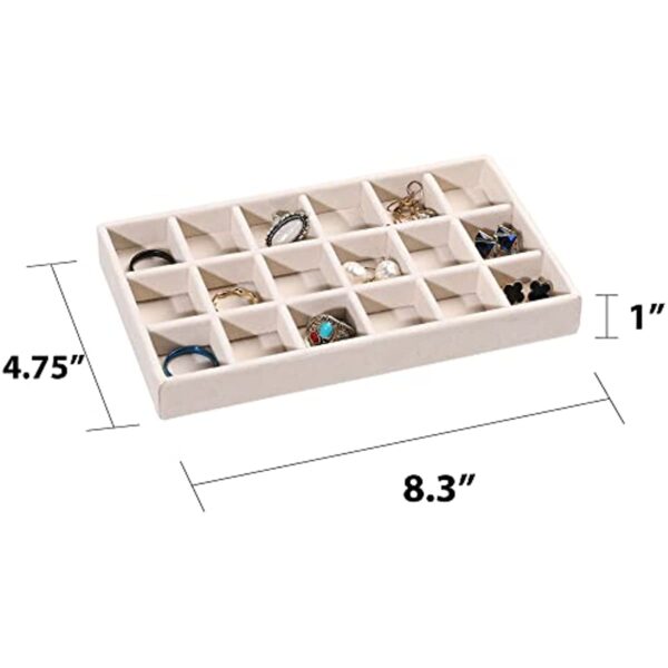 Multifunctional Velvet Jewelry trays - Perfect Dresser Organizer - Image 6