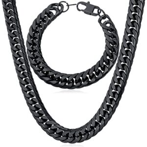 Classic Stainless Steel Jewelry Set for Men with Sensitive Skin