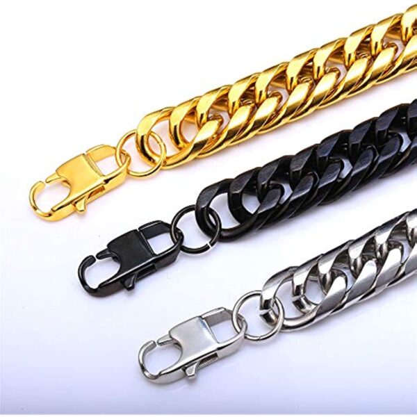 Classic Stainless Steel Jewelry Set for Men with Sensitive Skin - Image 2