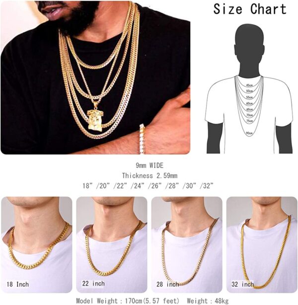 Classic Stainless Steel Jewelry Set for Men with Sensitive Skin - Image 11