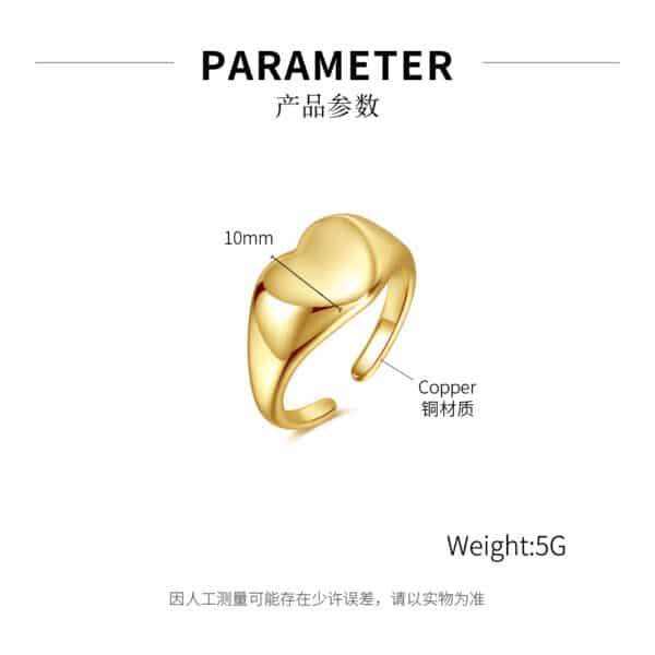 Statement Stainless Steel Rings - Elegant Gift for Your Lovers - Image 2