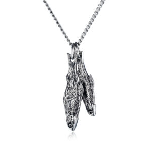 Unique Stainless Steel Fish Pendant Necklace - Ideal for Lovers!