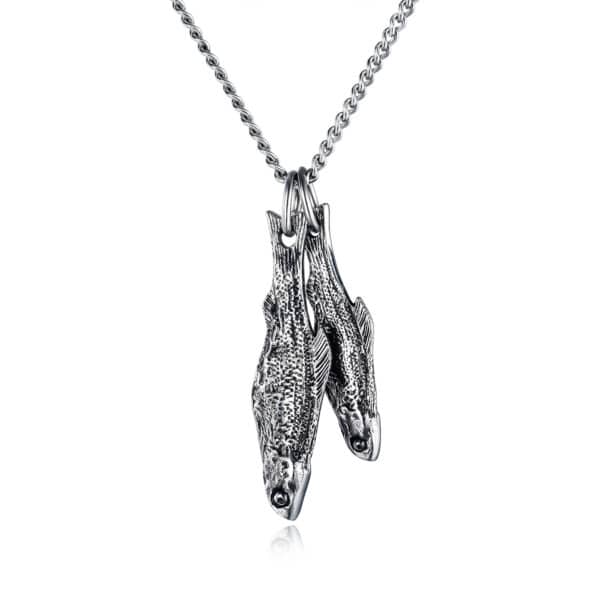 Unique Stainless Steel Fish Pendant Necklace - Ideal for Lovers!