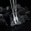 Unique Stainless Steel Fish Pendant Necklace - Ideal for Lovers! - Image 2