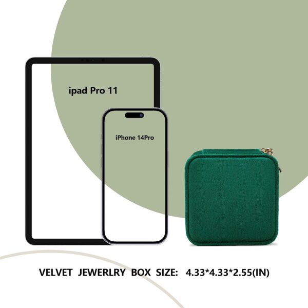 2-Layer Elegant Velvet Jewelry Box for Wedding Gifts and Special Occasions - Image 8