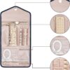 Foldable Jewelry Roll for Travel - Perfect for Rings, Necklaces, Earrings, Bracelets - Image 4