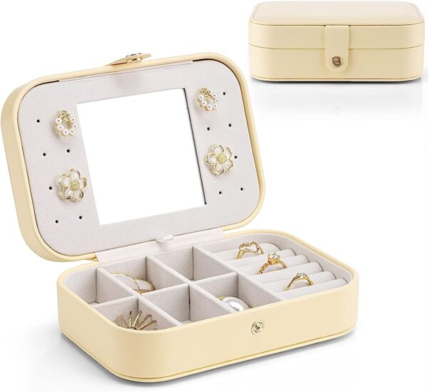 Chic Travel Jewelry Box - Small in Size with Plenty of Storage Space - Image 5