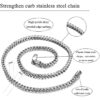 Cheap Wheat Chain Necklace and Bracelet Set for Men - Chain Width of 5mm at 22 inches - Image 10