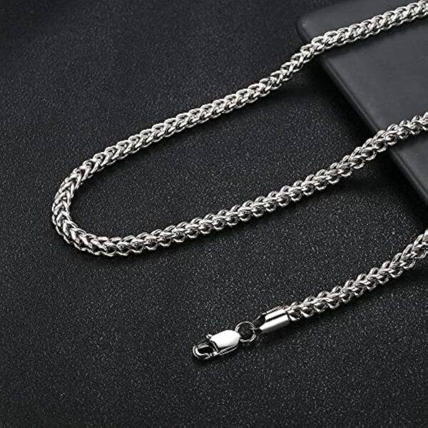 Cheap Wheat Chain Necklace and Bracelet Set for Men - Chain Width of 5mm at 22 inches - Image 8