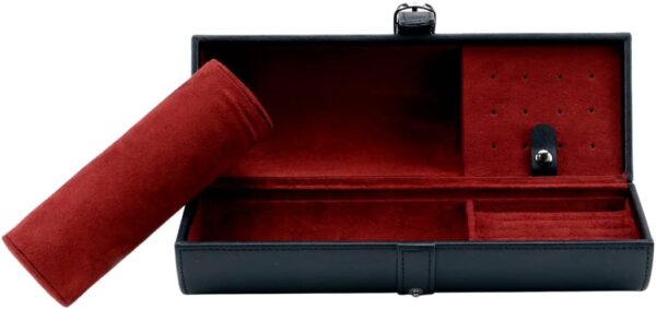 Round Jewelry Organizer Box for Watches Cufflinks and Jewelry - Image 2